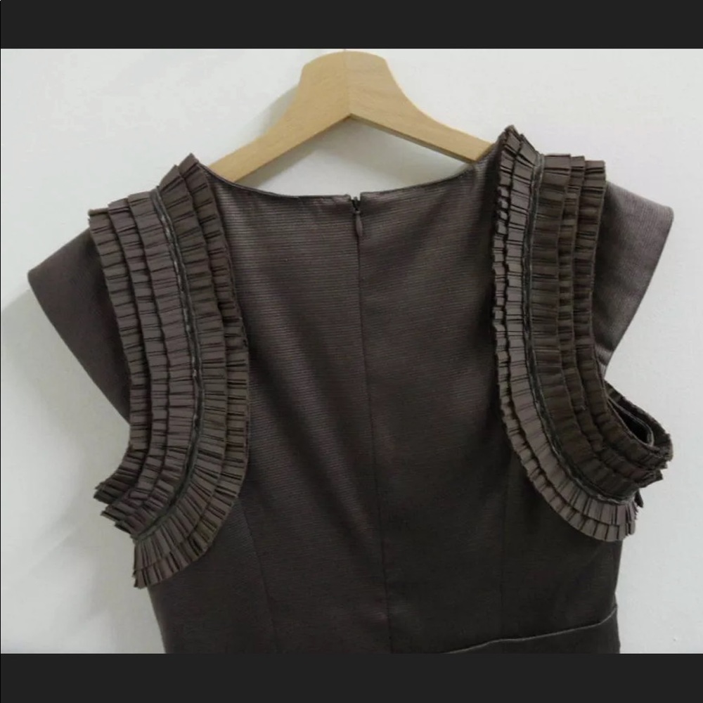 REISS Lou Pleat Cap Dress • Size 6 • - Picture 3 of 12